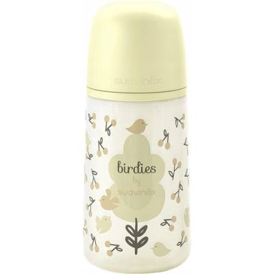 Suavinex láhev béžové srdíčko 270 ml