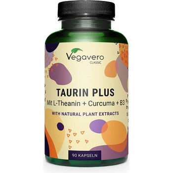Vegavero Таурин + Л-Теанин, куркума и витамин В3 90 капсули | Vegavero (VV-VITA-357)