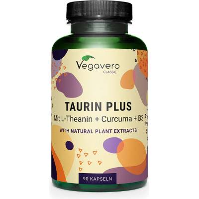 Vegavero Таурин + Л-Теанин, куркума и витамин В3 90 капсули | Vegavero (VV-VITA-357)