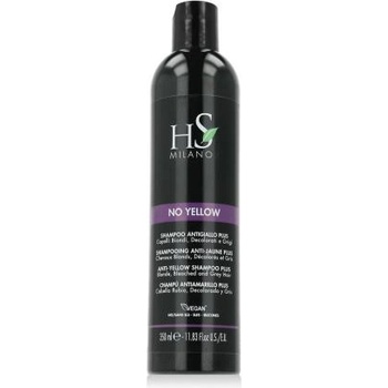 HS MILANO No Yellow Anti-Yellow Shampoo 350 ml шампоан за неутрализиране на жълти тонове унисекс