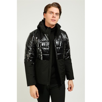 Centone Мъжко капитонирано Slim Fit яке - Черно #363552 (363552_Черно)