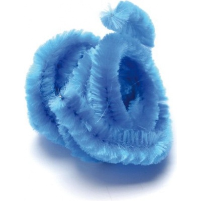 Plyšový drátek 50cm/10ks modrý