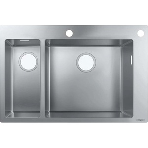 Hansgrohe - Вградена мивка S712-F655, неръждаема стомана 43310800 (43310800) Мивка за вграждане