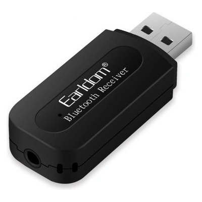 Earldom Аудио трансмитер Earldom ET-M22, Bluetooth, USB, 3.5mm жак, черен (DF14967)