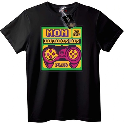 NOONEBRAND Тениска Мама на Рожденик Геймър - 4XL, White