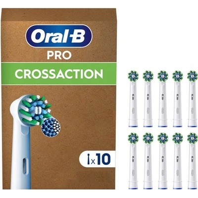 Oral-B Резервни накрайници за ел. четка Oral-B Cross Action, универсални, 10бр. , бели