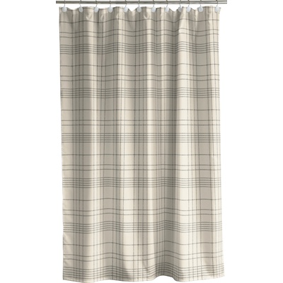Södahl Завеса за душ Tartan 180 x 200 см бежова (30478)