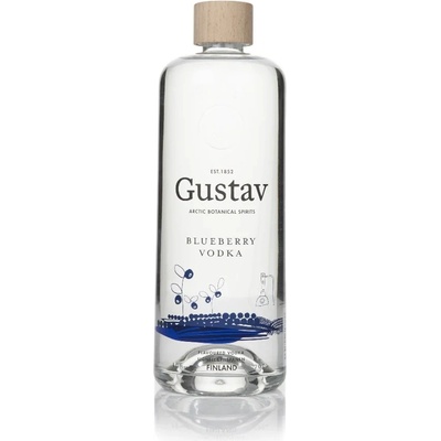 Gustav Blueberry Flavoured Vodka 40% 0,7 l (holá láhev)