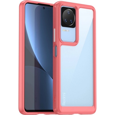 HQWear Кейс HQWear Outer Space за Xiaomi Poco F4 5G, с гъвкава рамка, червен (9145576264089)