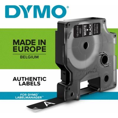 Dymo 45811 S0720910 bílý tisk černý podklad 7 m 19 mm D1