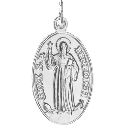 Argento Stříbrný přívěsek medailka sv. Benedikta 85863