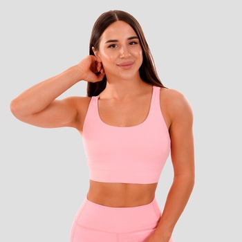 GymBeam Спортно бюстие Cut-Out Pink M