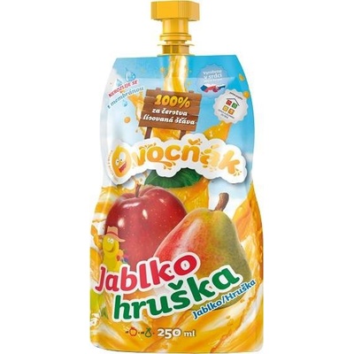 Ovocňák 100% ovocná šťava jablko hruška 250 ml