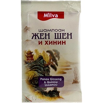 Milva šampon ženšen a chinin 12 ml