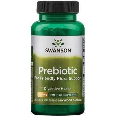 Swanson prebiotika Friendly Flora 375 mg 60 kapslí