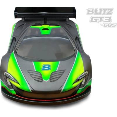BLITZ Lexanová karoserie čirá 1/8 GT3 GBS včetně křídla tlouštka 0,7 mm