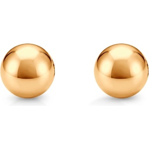 SAVICKI Супер леки златни обеци топчета savicki 585, 3 мм
