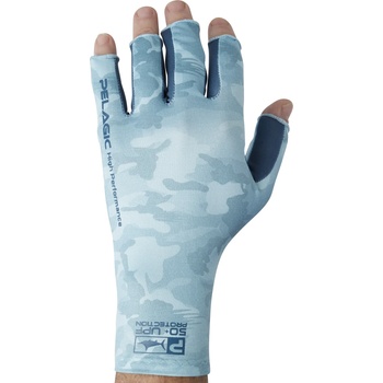 Image 1 of PELAGIC Uv Ръкавици pelagic 50+ sun glove fish camo slate