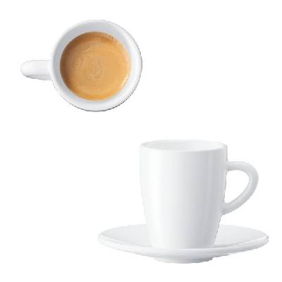 Espresso šálky a podšálky JURA, 2ks