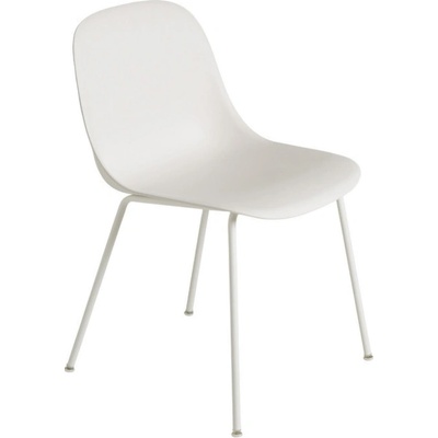 Muuto Fiber Side Chair Tube Base bílá