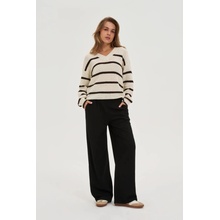 Marisse Moodo WOMEN'S PANTS Z-SP-4805 BLACK čierna krémová