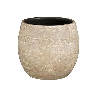 Mica КАШПА КЕРАМИЧНА КРЪГЛА alentejo Ø19х17см БЕЖ (1157244)