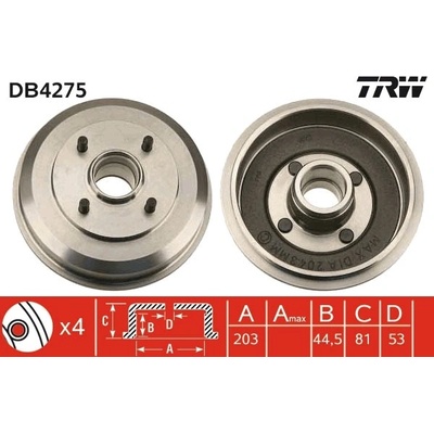 Brzdový buben TRW DB4275
