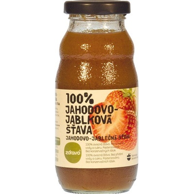 Zdravo 100% jahoda a jablko 200 ml