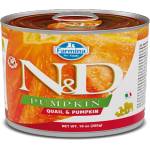 N&D Adult Dog Quail & Pumpkin консерва без глутен - 0.285кг