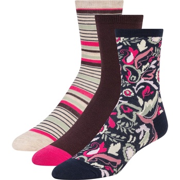 Ted Baker Дамски чорапи Ted Baker Womens Crew Socks - Navy/Patt Mix
