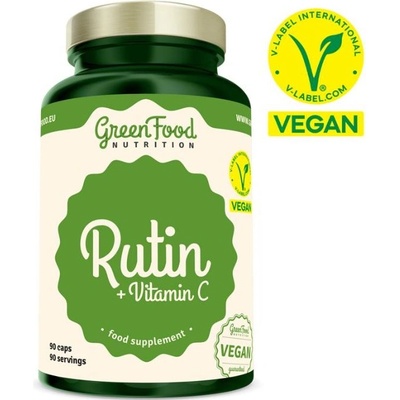 GreenFood Rutin + Vitamin C 90 kapslí