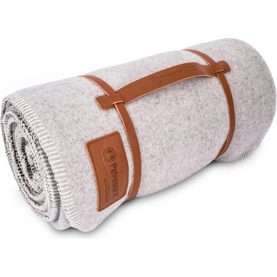 Petromax Завивка Petromax Wool Blanket Blanket - Rauchweiß / Dunkelgrau - размер 150 x 200 cm (558-0295-0211)