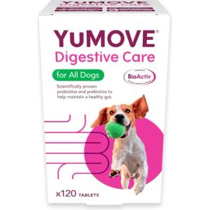 YuMOVE Digestive Care Dogs овкусени пробиотични таблетки за възстановяване на чревната микрофлора - 0.1кг
