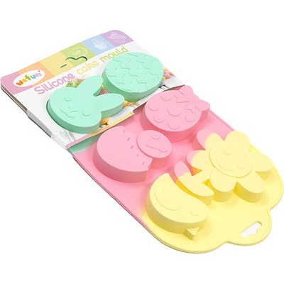 ФОРМА ЗА МЪФИНИ СИЛИКОН ПРОЛЕТ/ВЕЛИКДЕН РОЗОВО/ЗЕЛЕНО/ЖЪЛТО 215 (19082/1)