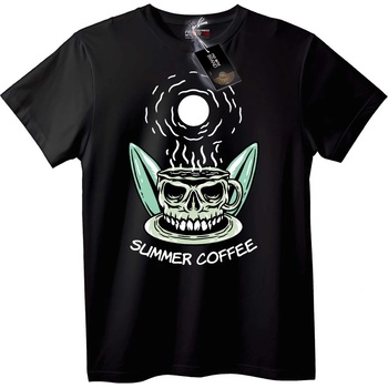 NOONEBRAND Тениска Лятна Кафява Skull - 2XL, White