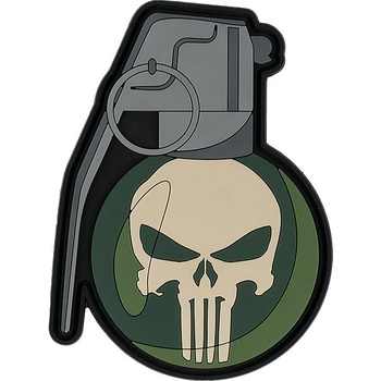 Patch 101INC Handgrenade Punish Skull 3D