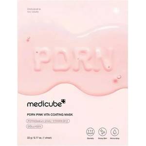 Medicube PDRN Pink Vita Coating Mask - Зволожувальна Маска для Обличчя 1шт/22г