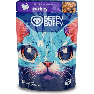 Beefy Buffy mäsové morčacie kúsky v omáčke 85 g