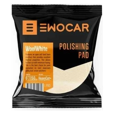 Ewocar WoolWhite Aggressive Wool Pad 85/75 mm