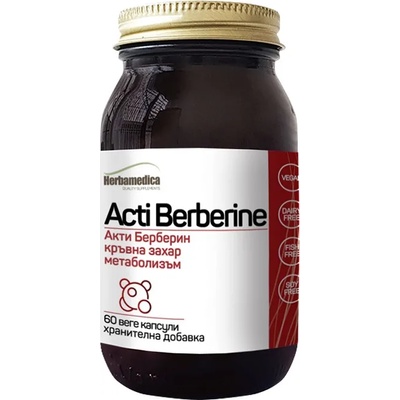 Herbamedica Acti Berberine, 300 mg, 60 веге капсули, Herbamedica