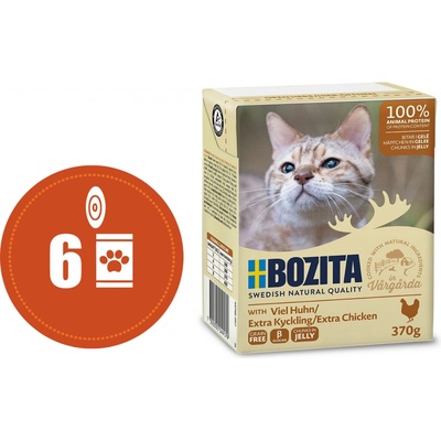 Bozita Cat kousky v želé s kuřecím 6 x 370 g