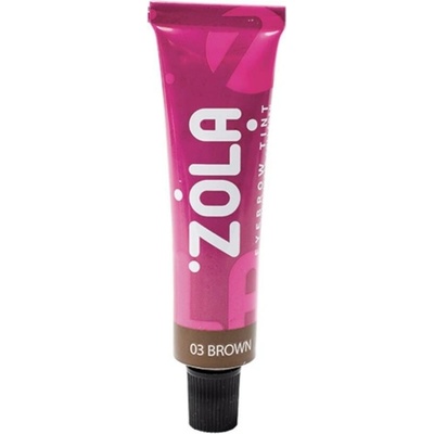Zola barva na obočí s kolagenem 03 Brown hnědá 15 ml – Zboží Dáma