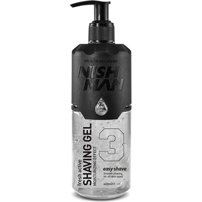 Nishman 03 Easy Shave priehľadný gél na holenie 400 ml