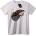 NOONEBRAND Тениска Пламтяща Чаша - 2XL, White