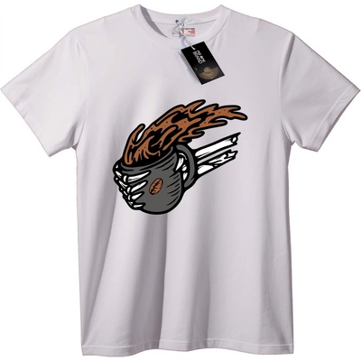 NOONEBRAND Тениска Пламтяща Чаша - 2XL, White