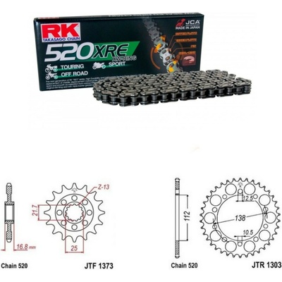 RK Racing Chain Řetězová sada Honda 750 Integra DCT 14-20
