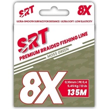 Sert splétaná šnůra 8X SRT Moss Green 135m 0,12mm 6,82kg