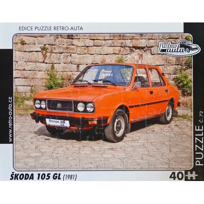 Retro-Auta č. 72 ŠKODA 105 GL 1981 40 dílků