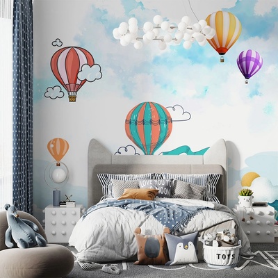 Art Gift Decor Фототапет Цветни балони в небето