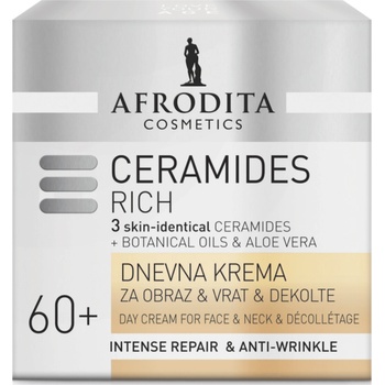 Afrodita Ceramides Rich Day Cream For Face, Neck And Décolletage Дневен крем дамски 50ml